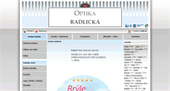 Desktop Screenshot of optikaradlicka.cz
