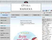 Tablet Screenshot of optikaradlicka.cz